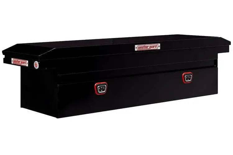 Weather Guard 120-5-04 Ford F250/F350 Superduty 2018-2023 Saddle Box Steel Full Low Profile Gloss Black 1