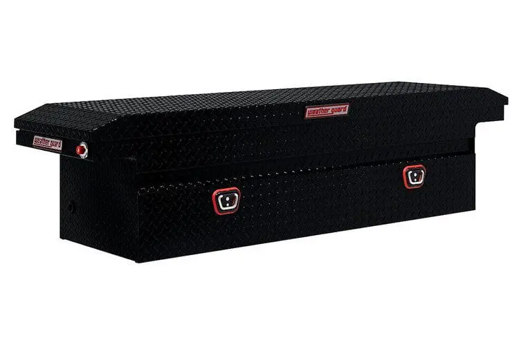 Weather Guard 121-5-04 Dodge Ram 2500/3500 2018-2023 Saddle Box Aluminum Full Low Profile Gloss Black 1