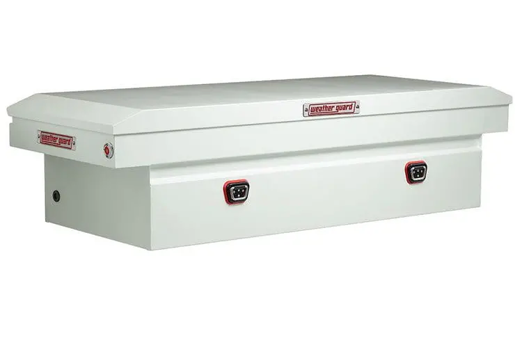 Weather Guard 126-3-04 Ford F250/F350 Superduty 2018-2023 Saddle Box Steel Full Standard White 1