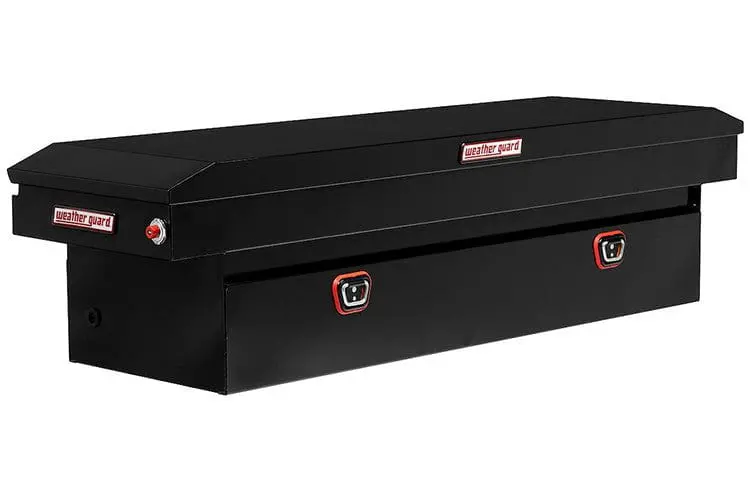Weather Guard 126-5-04 Chevy Silverado 2500/3500 Hd 2018-2025 Saddle Box Steel Full Standard Gloss Black 1