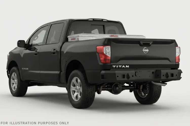 Weather Guard Saddle Box 2018-2024 Nissan Titan 127-0-04 Aluminum, Full Standard, Clear, 11.0 Cu Ft 2