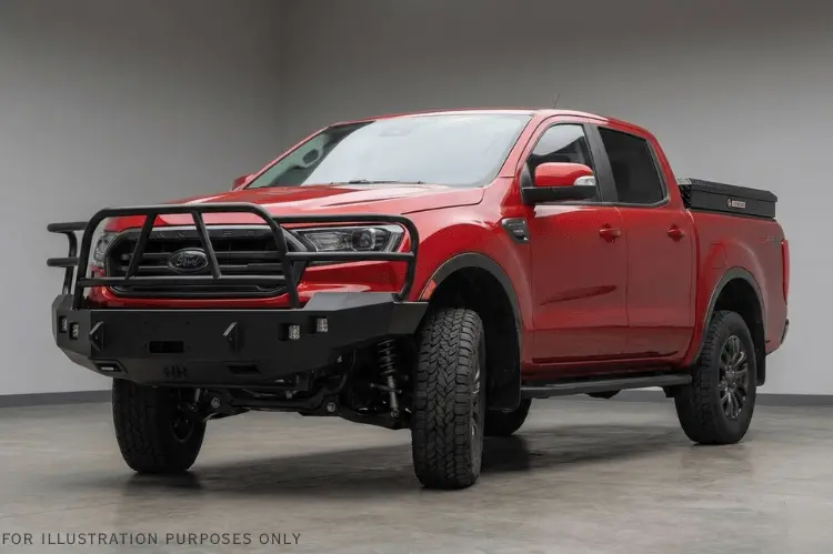 Weather Guard Lo-Side Box 2019-2025 Ford Ranger 174-5-04 56In Aluminum, Gloss Black, 4.0 Cu Ft 2