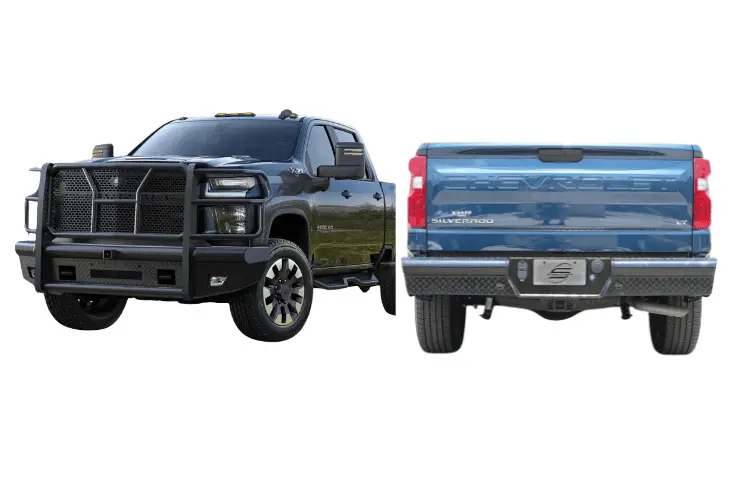 2023 Chevy Silverado 2500Hd Workhorse Kit - Steelcraft Front + Rear Bumper 1