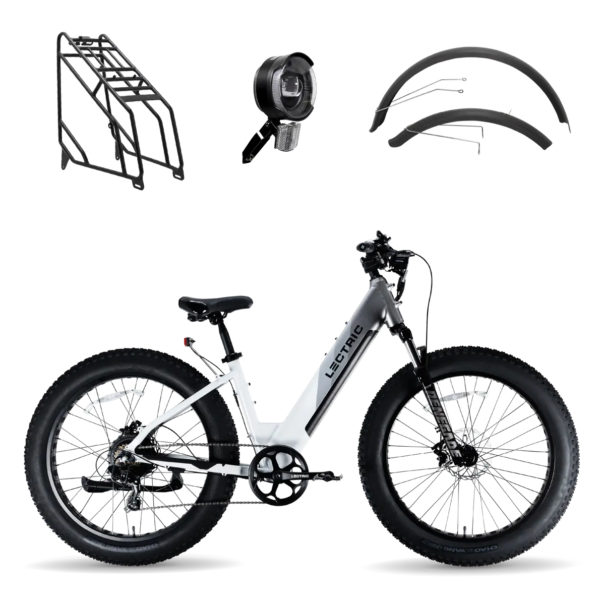Xpeak Step-Thru 1.0 + Free Rear Rack, Fenders, Elite Headlight ($227 Value) 1