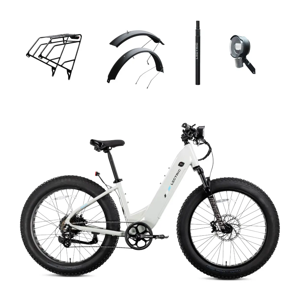 Xpeak2 Step-Thru - $200 Off + Free Rear Rack, Fenders, Elite Headlight, Suspension Seat Post ($336 Value) 1