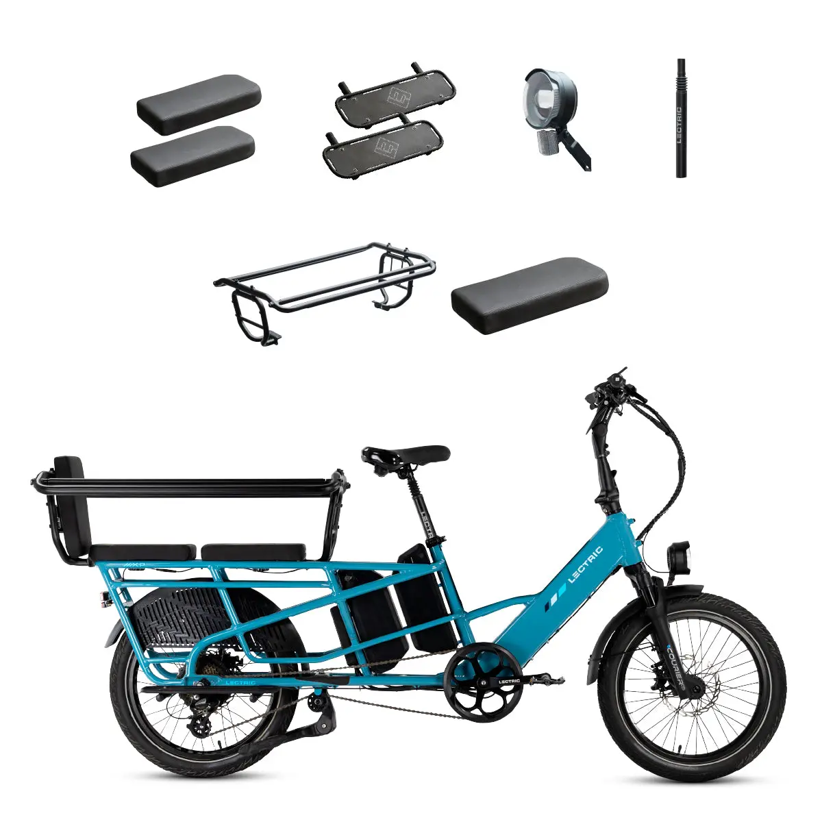 Xpedition2 Raindrop Blue Dual-Battery + Free Running Boards, Cushions, Elite Headlight, Suspension Seat Post, Orbitor ($545 Value) 1