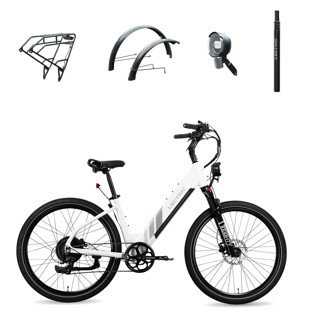 Xpress 750 Step-Thru + Free Rear Rack, Fenders, Elite Headlight, Suspension Seat Post ($336 Value) 1